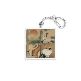 S2B Joseon Traditional Folk Art Minhwa Keycap Keyring Mechanical Switch Clicky Keychain Korean Culture Charm _ Made in Korea